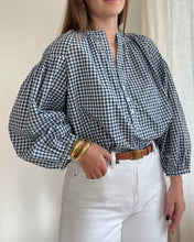 Charger l&#39;image dans la galerie, BLOUSE EMMIE BLEU MARINE