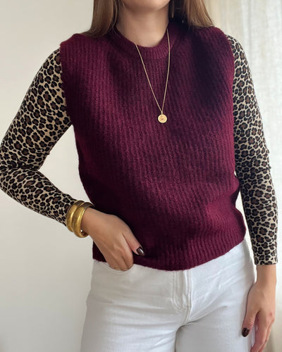 PULL BORDEAUX JUSTINE