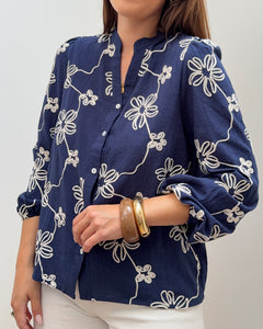 CHEMISE ELÉA BLEU MARINE