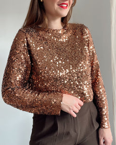 BLOUSE REGINA MARRON