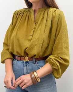 BLOUSE ELSIE VERT OLIVE