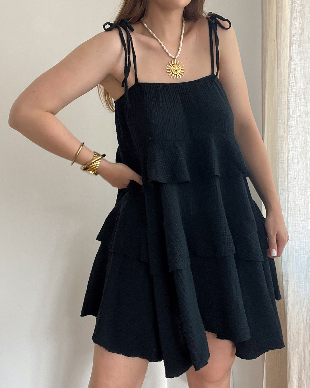 ROBE LISE NOIRE