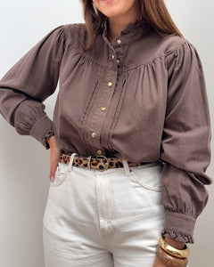 CHEMISE MAÏA MARRON