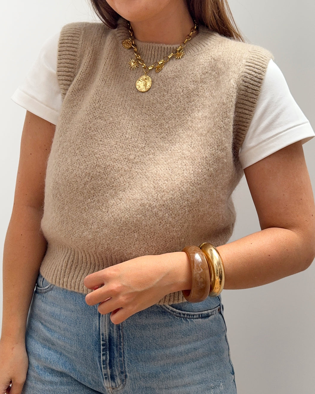 PULL GAËLLE TAUPE
