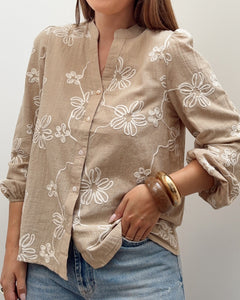 CHEMISE ELÉA BEIGE