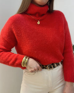 PULL MAELLE ROUGE