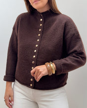 Charger l&#39;image dans la galerie, GILET BLOSSOM MARRON