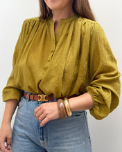 Charger l&#39;image dans la galerie, BLOUSE ELSIE VERT OLIVE