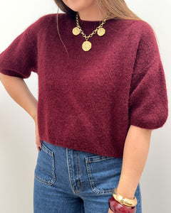 PULL JADE BORDEAUX