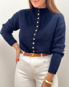 GILET BLOSSOM BLEU MARINE