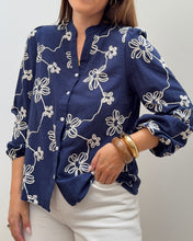 Charger l&#39;image dans la galerie, CHEMISE ELÉA BLEU MARINE
