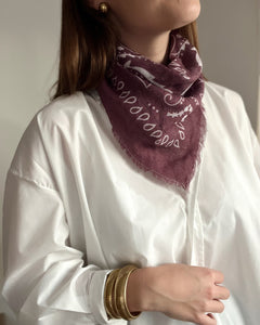 FOULARD BANDANA BORDEAUX