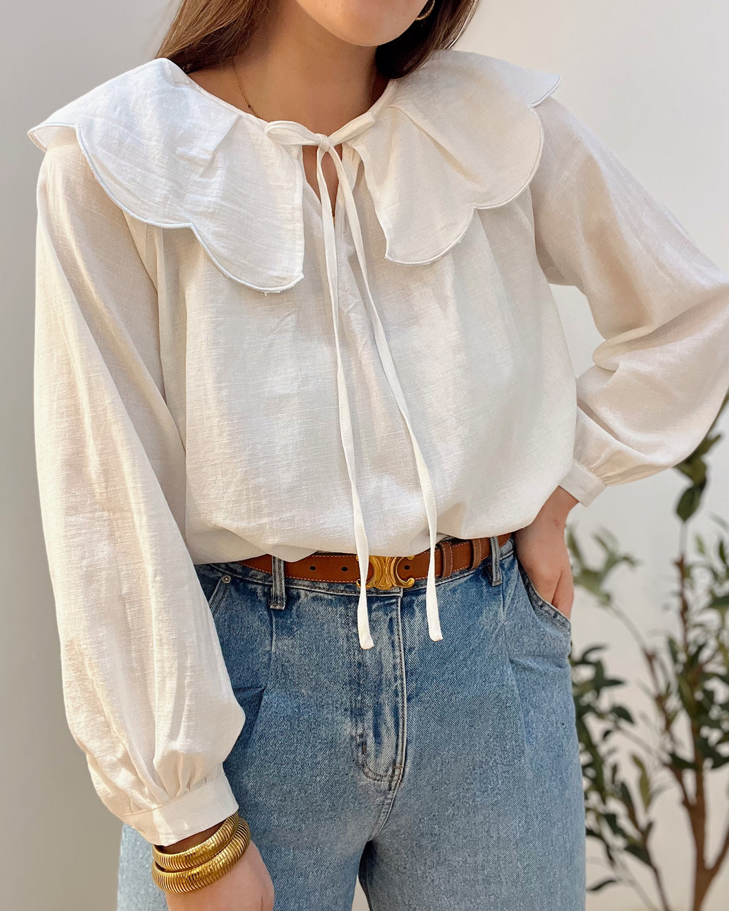 BLOUSE CHARLINE BLANC