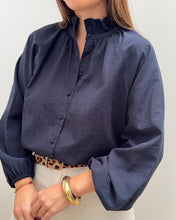 Charger l&#39;image dans la galerie, CHEMISE JEANNETTE BLEU MARINE