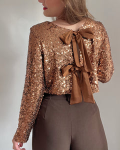 BLOUSE REGINA MARRON