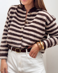GILET ANGÈLE MARRON