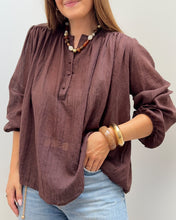 Charger l&#39;image dans la galerie, BLOUSE ELSIE MARRON