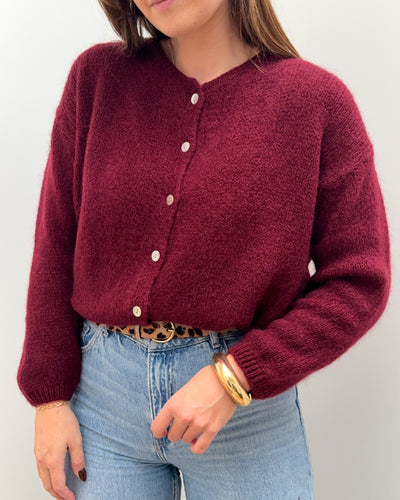 GILET JUSTINE BORDEAUX