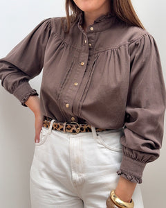 CHEMISE MAÏA MARRON