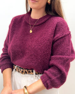 PULL LOUCIA BORDEAUX