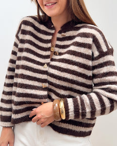 GILET ANGÈLE MARRON