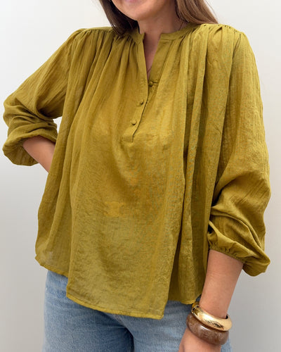 BLOUSE ELSIE VERT OLIVE