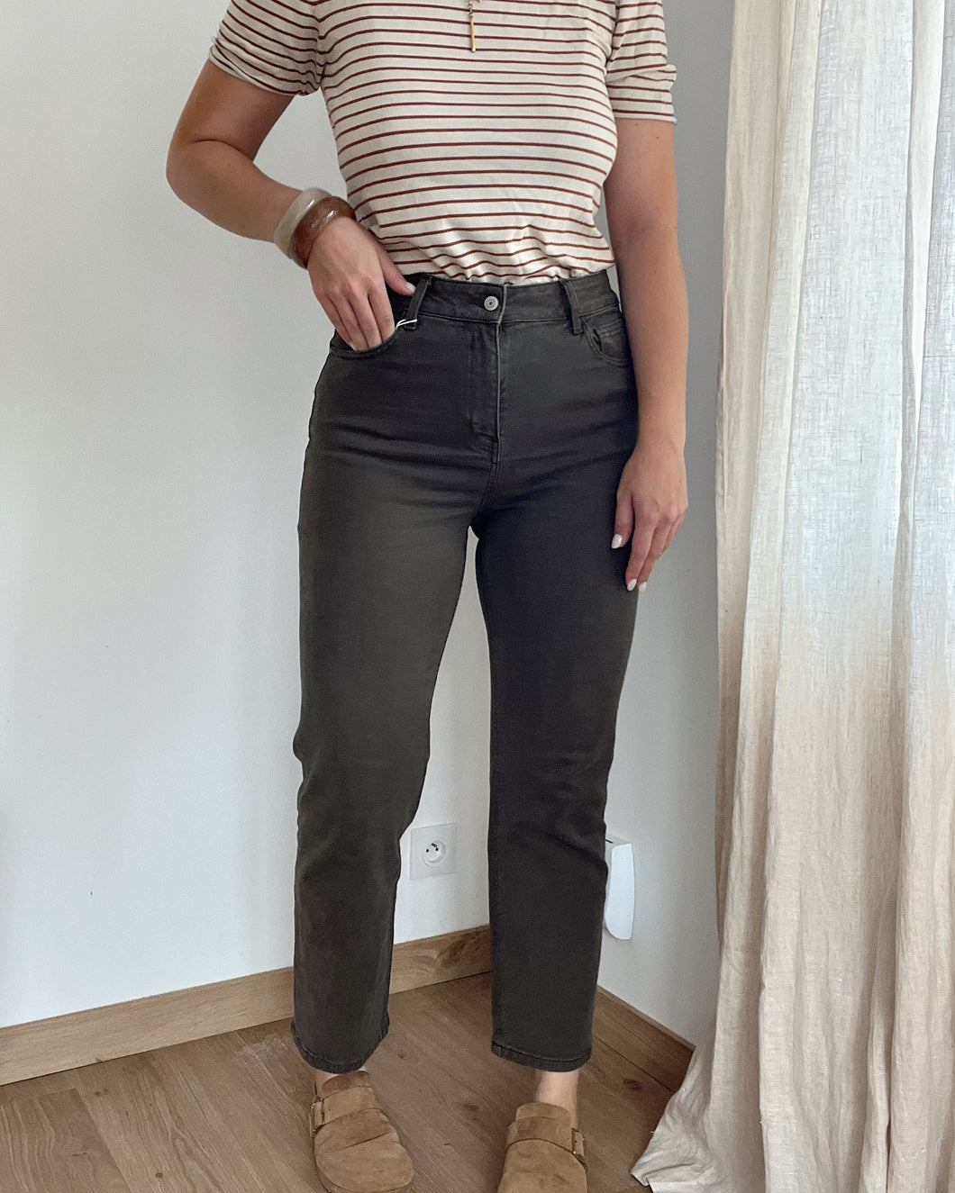 JEANS SOLANGE KAKI