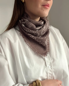 FOULARD BANDANA MARRON