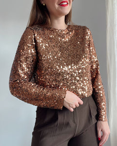 BLOUSE REGINA MARRON