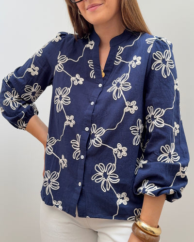 CHEMISE ELÉA BLEU MARINE