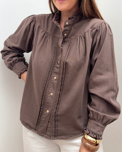CHEMISE MAÏA MARRON