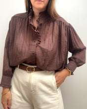 Charger l'image dans la galerie, CHEMISE DOUNIA MARRON