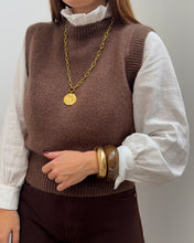 Charger l&#39;image dans la galerie, PULL GAELLE MARRON
