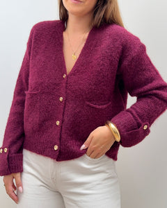 GILET VICKY BORDEAUX