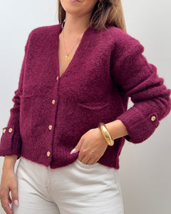 GILET VICKY BORDEAUX