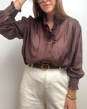 Charger l'image dans la galerie, CHEMISE DOUNIA MARRON