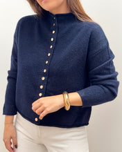 Charger l&#39;image dans la galerie, GILET BLOSSOM BLEU MARINE
