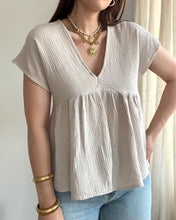 Charger l&#39;image dans la galerie, BLOUSE ZOE BEIGE