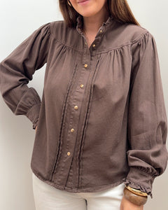 CHEMISE MAÏA MARRON