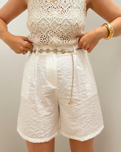 SHORT HONORINE BLANC