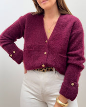 Charger l&#39;image dans la galerie, GILET VICKY BORDEAUX