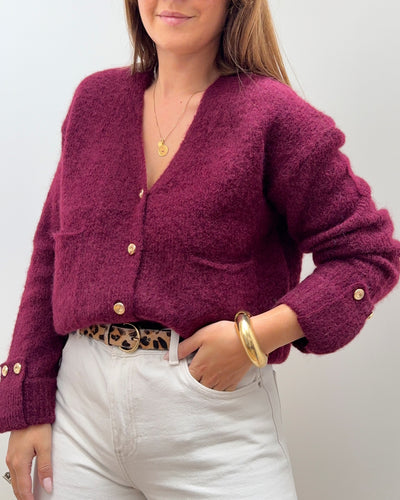 GILET VICKY BORDEAUX