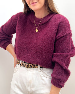 PULL LOUCIA BORDEAUX