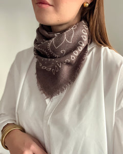 FOULARD BANDANA MARRON