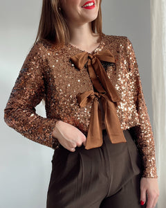 BLOUSE REGINA MARRON