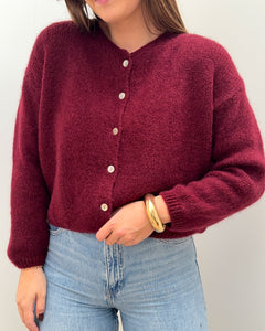 GILET JUSTINE BORDEAUX