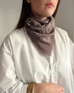 FOULARD BANDANA MARRON