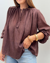 Charger l&#39;image dans la galerie, BLOUSE ELSIE MARRON