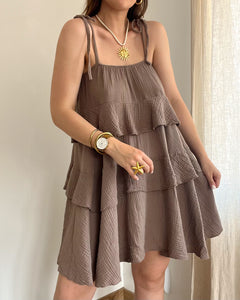 ROBE LISE MARRON