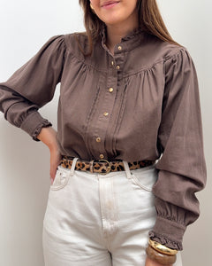 CHEMISE MAÏA MARRON